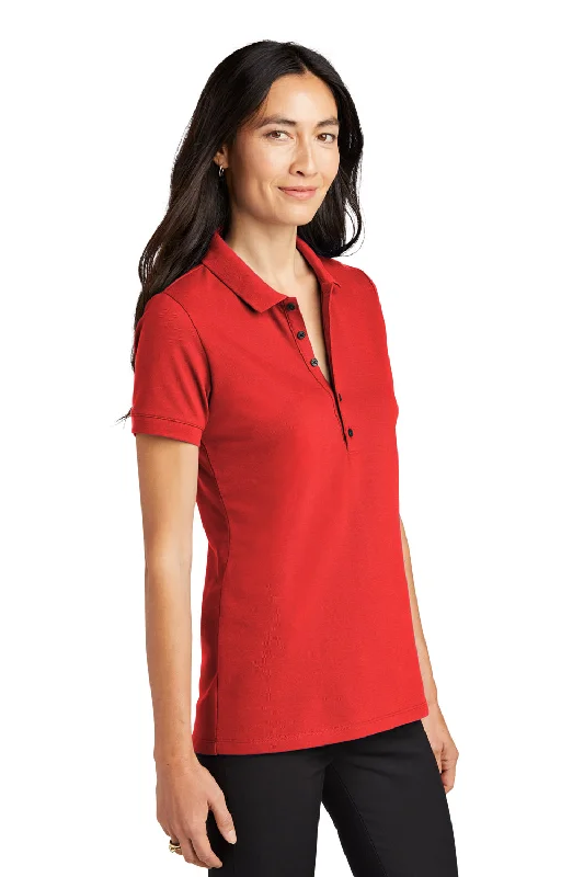 Mercer+Mettle Womens Moisture Wicking Short Sleeve Polo Shirt - Apple Red