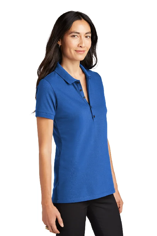 Mercer+Mettle Womens Moisture Wicking Short Sleeve Polo Shirt - Blue Note