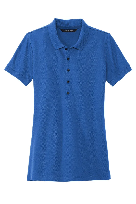 Mercer+Mettle Womens Moisture Wicking Short Sleeve Polo Shirt - Blue Note