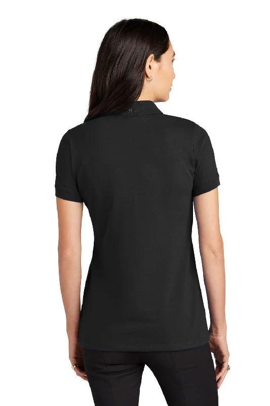 Mercer+Mettle Womens Moisture Wicking Short Sleeve Polo Shirt - Deep Black