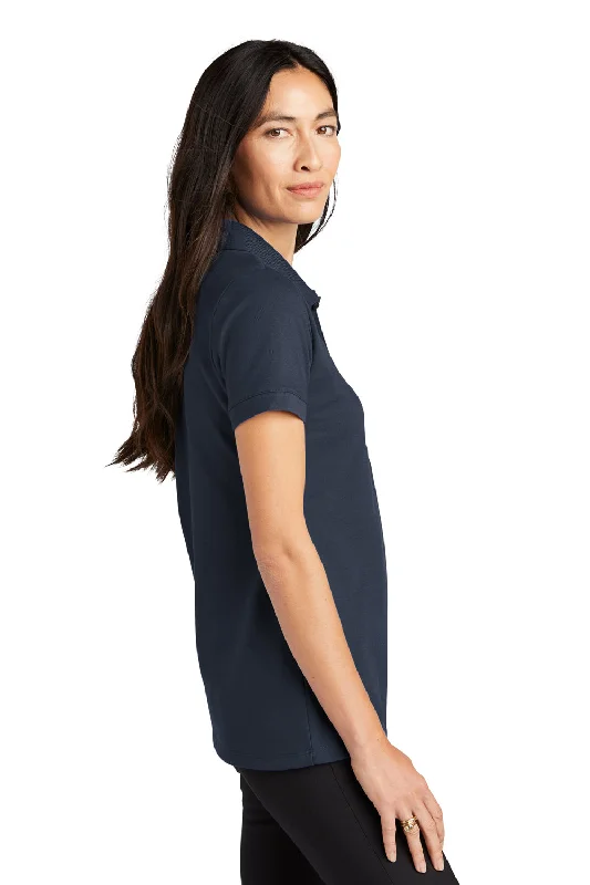 Mercer+Mettle Womens Moisture Wicking Short Sleeve Polo Shirt - Night Navy Blue