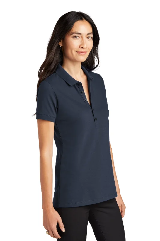 Mercer+Mettle Womens Moisture Wicking Short Sleeve Polo Shirt - Night Navy Blue