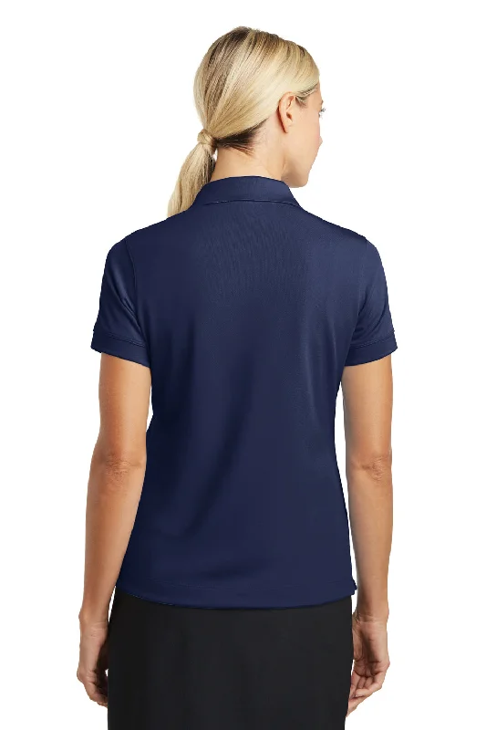 Nike Womens Classic Dri-Fit Moisture Wicking Short Sleeve Polo Shirt - Midnight Navy Blue