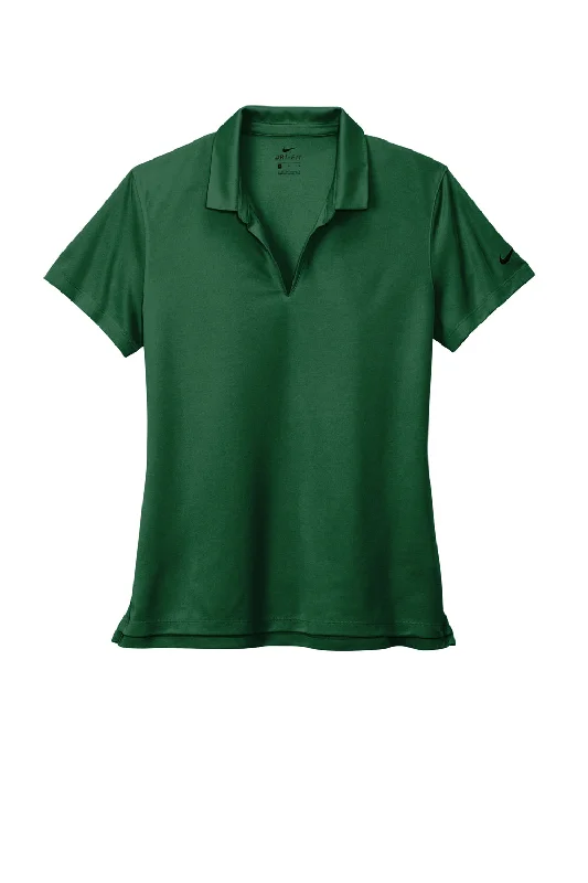 Nike Womens Dri-Fit Moisture Wicking Micro Pique 2.0 Short Sleeve Polo Shirt - Gorge Green