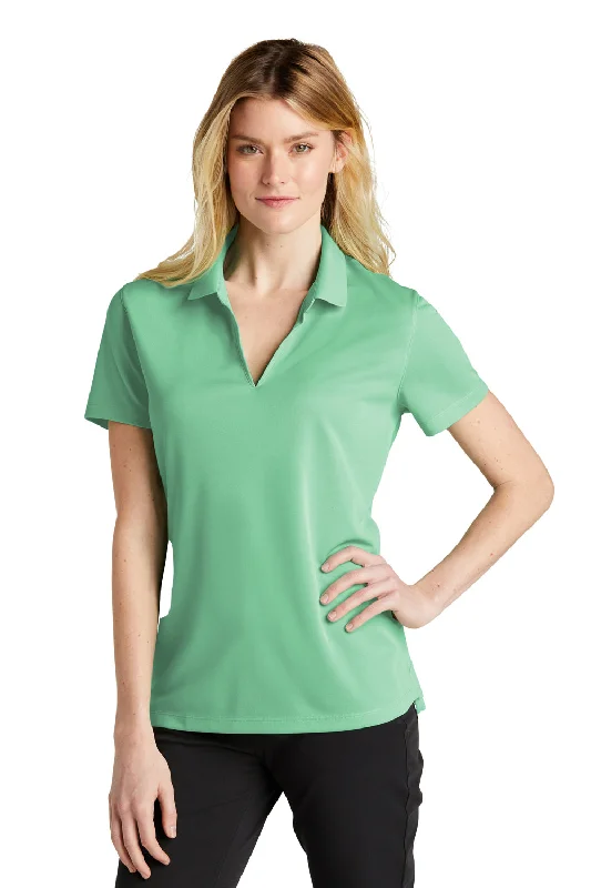 Nike Womens Dri-Fit Moisture Wicking Micro Pique 2.0 Short Sleeve Polo Shirt - Mint Green