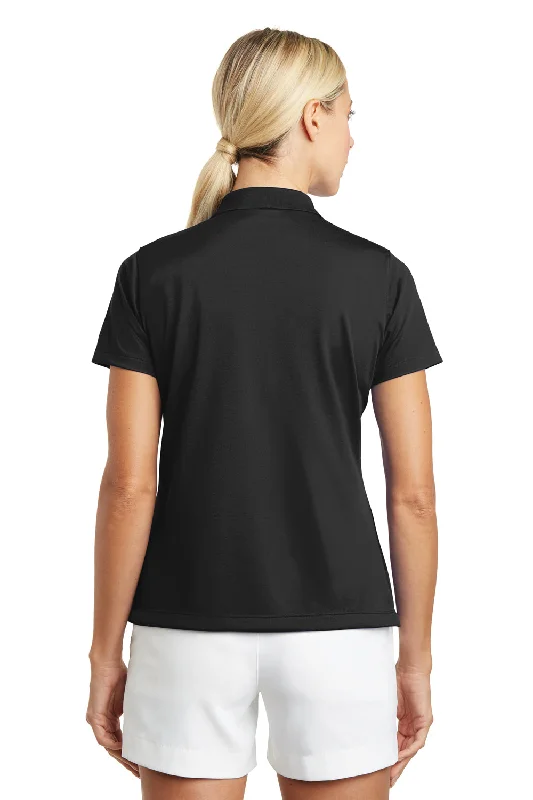 Nike Womens Tech Basic Dri-Fit Moisture Wicking Short Sleeve Polo Shirt - Black