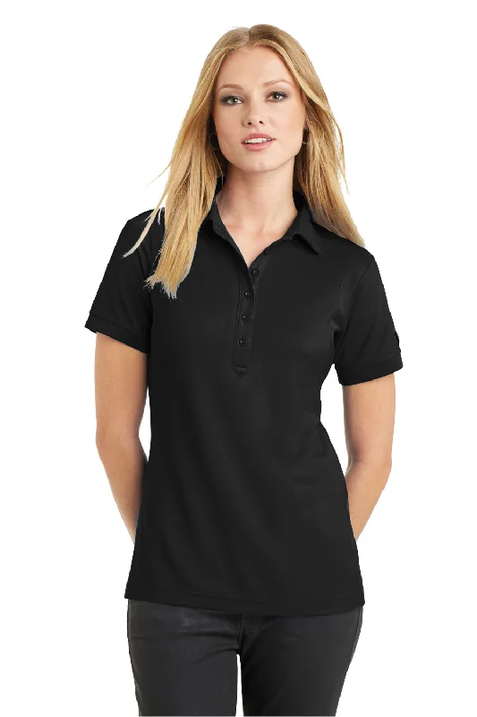 Ogio Womens Jewel Moisture Wicking Short Sleeve Polo Shirt - Blacktop