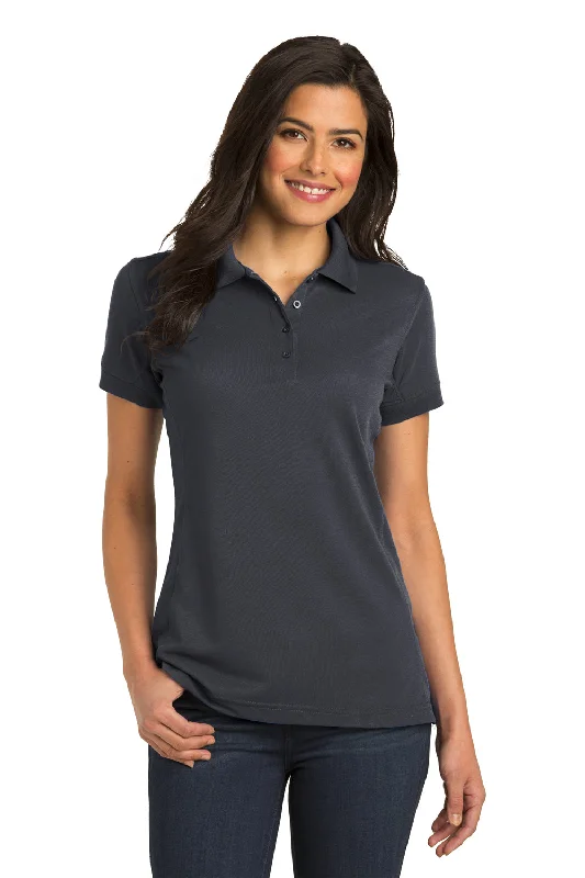 Port Authority Womens 5-in-1 Performance Moisture Wicking Short Sleeve Polo Shirt - Slate Grey - Closeout