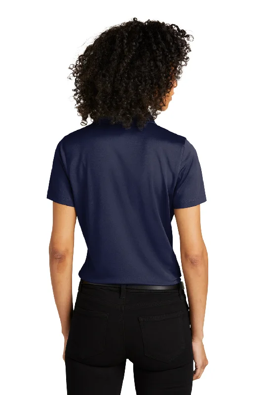 Port Authority Womens C-Free Performance Moisture Wicking Short Sleeve Polo Shirt - True Navy Blue