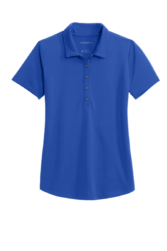 Port Authority Womens C-Free Performance Moisture Wicking Short Sleeve Polo Shirt - True Royal Blue