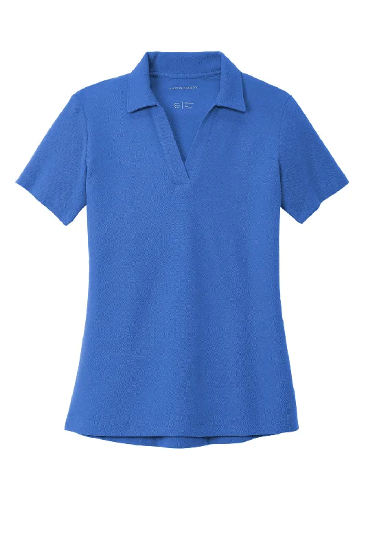 Port Authority Womens C-FREE Pique Short Sleeve Polo Shirt - True Blue