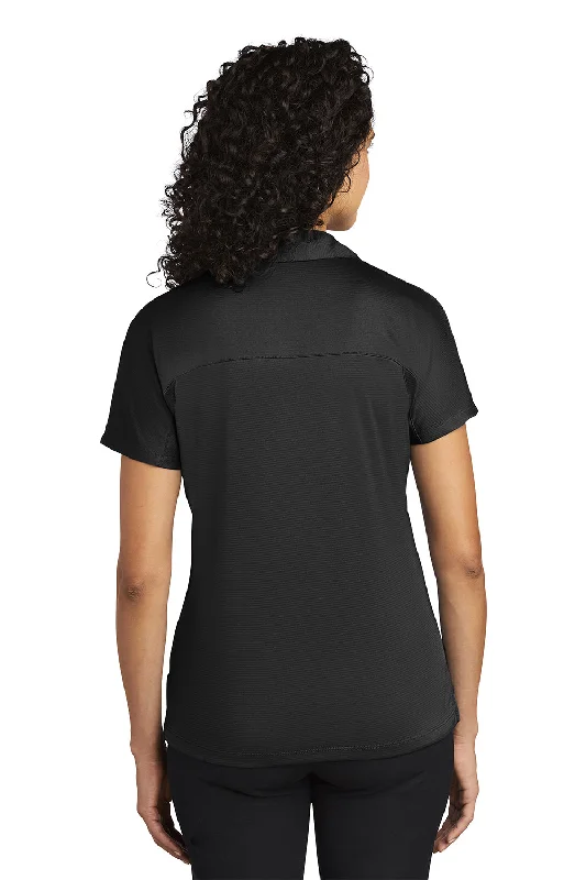 Port Authority Womens Crossover Moisture Wicking Short Sleeve Polo Shirt - Black