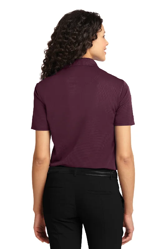 Port Authority Womens Dry Zone Moisture Wicking Short Sleeve Polo Shirt - Maroon - Closeout