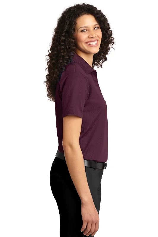 Port Authority Womens Dry Zone Moisture Wicking Short Sleeve Polo Shirt - Maroon - Closeout