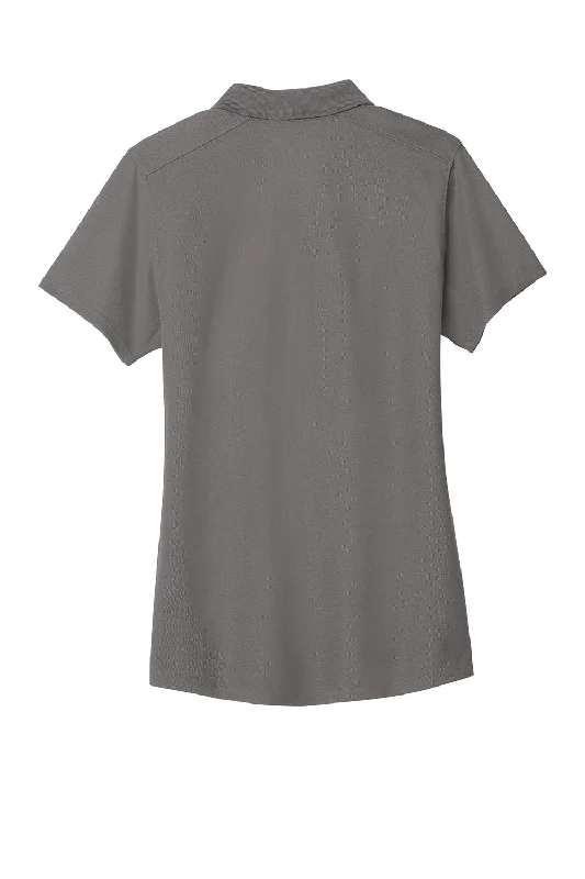 Port Authority Womens EZPerformance Moisture Wicking Short Sleeve Polo Shirt - Sterling Grey