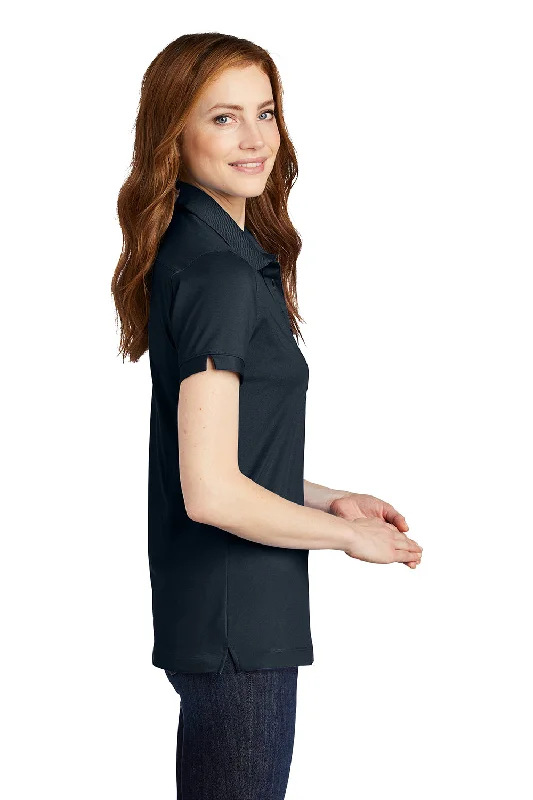 Port Authority Womens Moisture Wicking Short Sleeve Polo Shirt - Dress Navy Blue