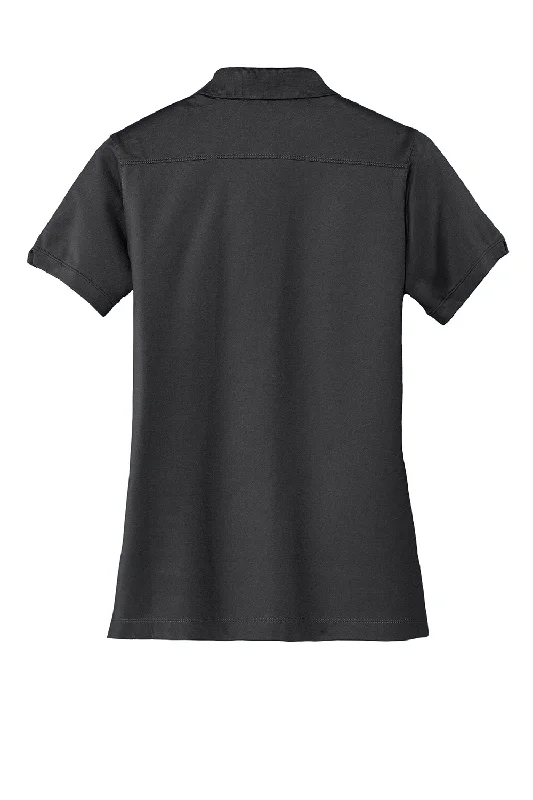 Port Authority Womens Moisture Wicking Short Sleeve Polo Shirt - Smoke Grey