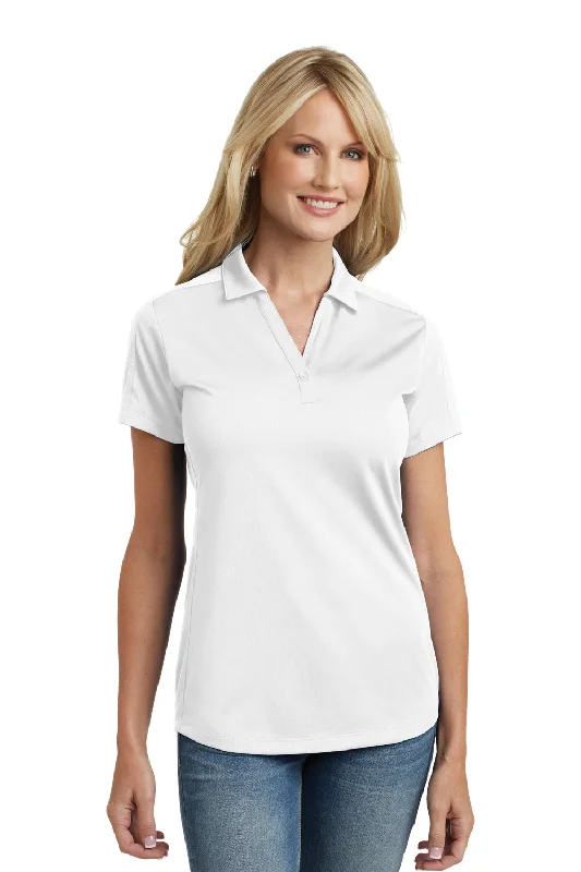 Port Authority Womens Moisture Wicking Short Sleeve Polo Shirt - White