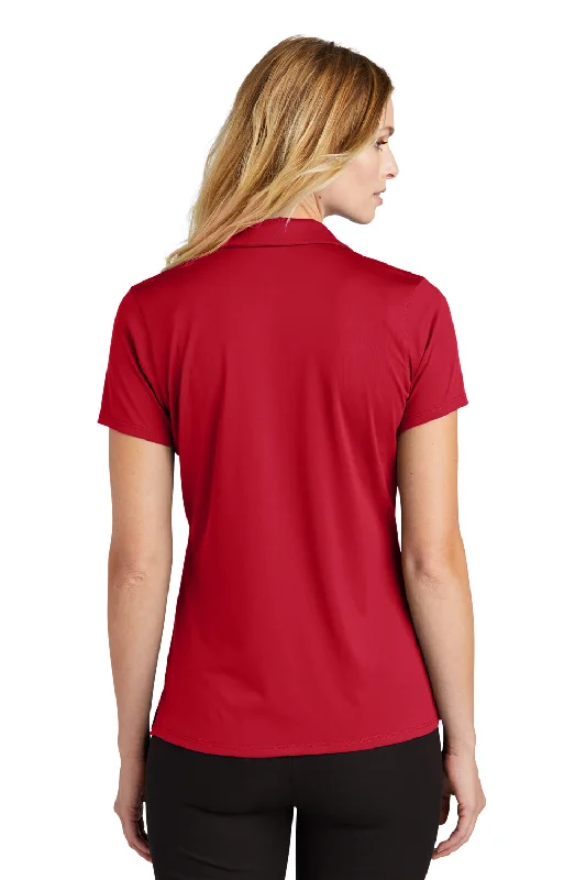 Port Authority Womens Staff Performance Moisture Wicking Short Sleeve Polo Shirt - Engine Red