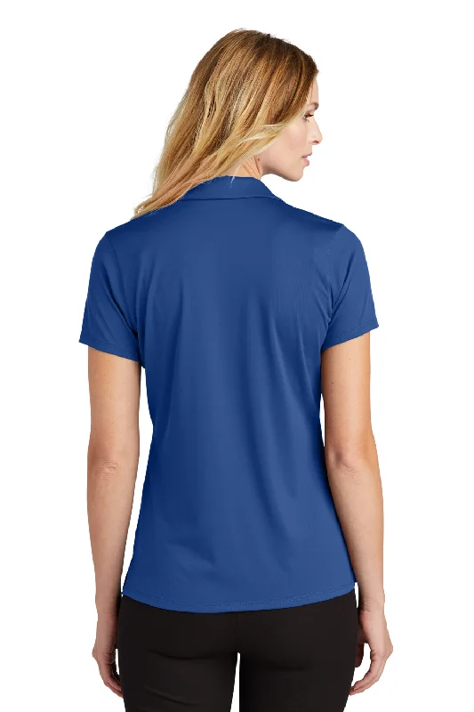 Port Authority Womens Staff Performance Moisture Wicking Short Sleeve Polo Shirt - True Blue