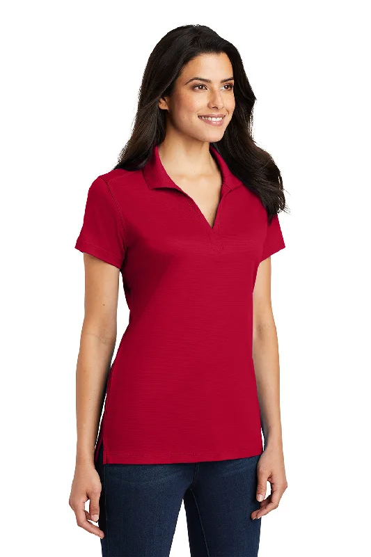 Port Authority Womens Rapid Dry Moisture Wicking Short Sleeve Polo Shirt - Engine Red