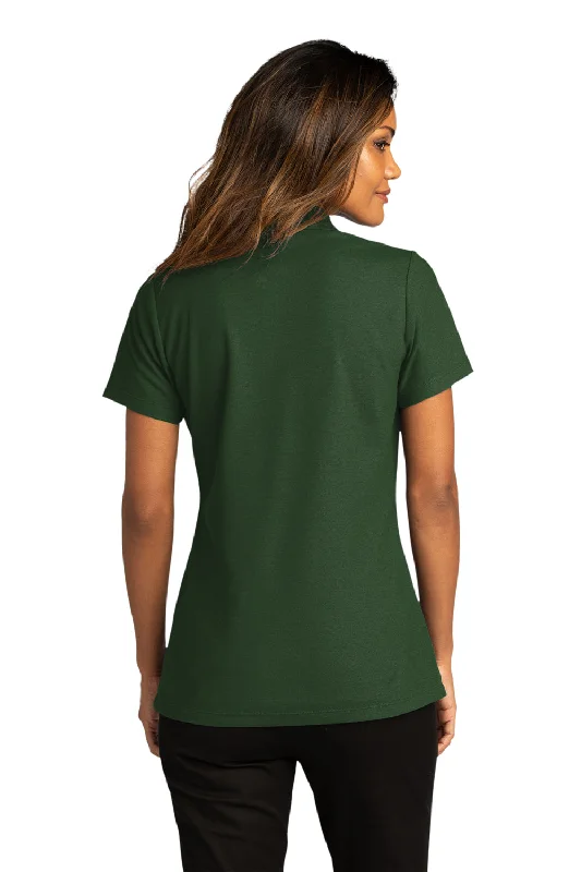 Port Authority Womens React SuperPro Snag Resistant Short Sleeve Polo Shirt - Dark Green