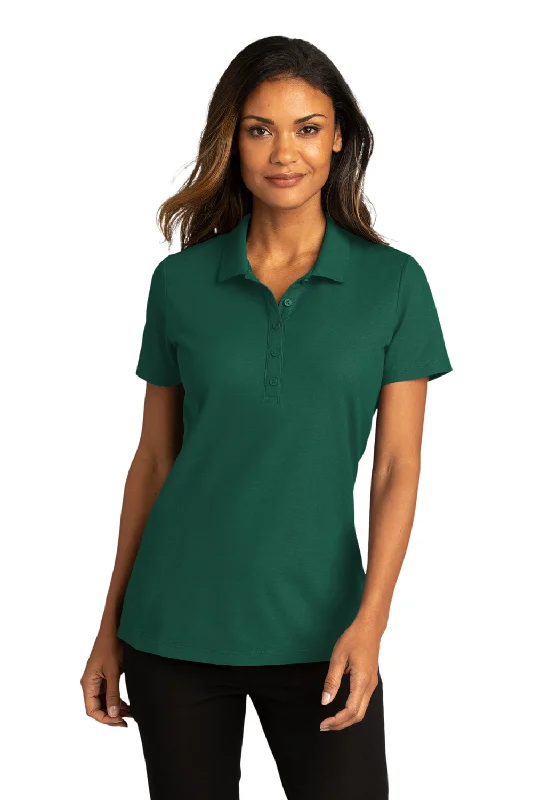 Port Authority Womens React SuperPro Snag Resistant Short Sleeve Polo Shirt - Marine Green