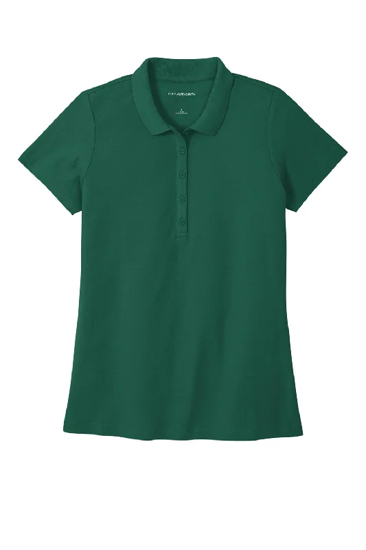 Port Authority Womens React SuperPro Snag Resistant Short Sleeve Polo Shirt - Marine Green