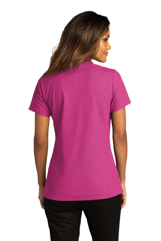 Port Authority Womens React SuperPro Snag Resistant Short Sleeve Polo Shirt - Wild Berry - Closeout