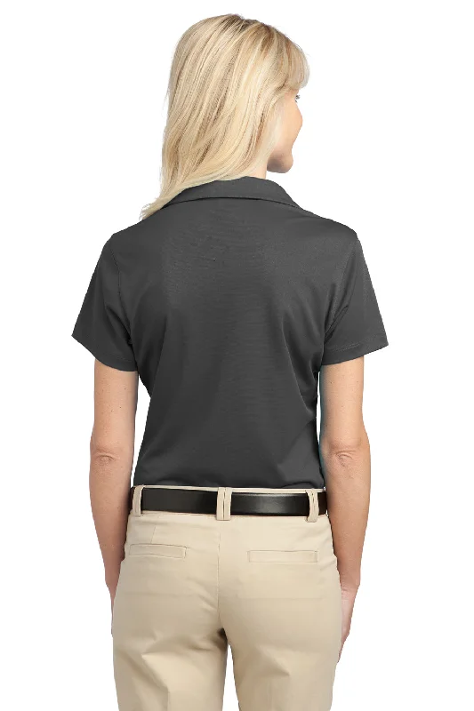 Port Authority Womens Tech Moisture Wicking Short Sleeve Polo Shirt - Smoke Grey