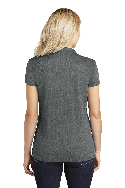 Port Authority Womens Trace Moisture Wicking Short Sleeve Polo Shirt - Heather Charcoal Grey