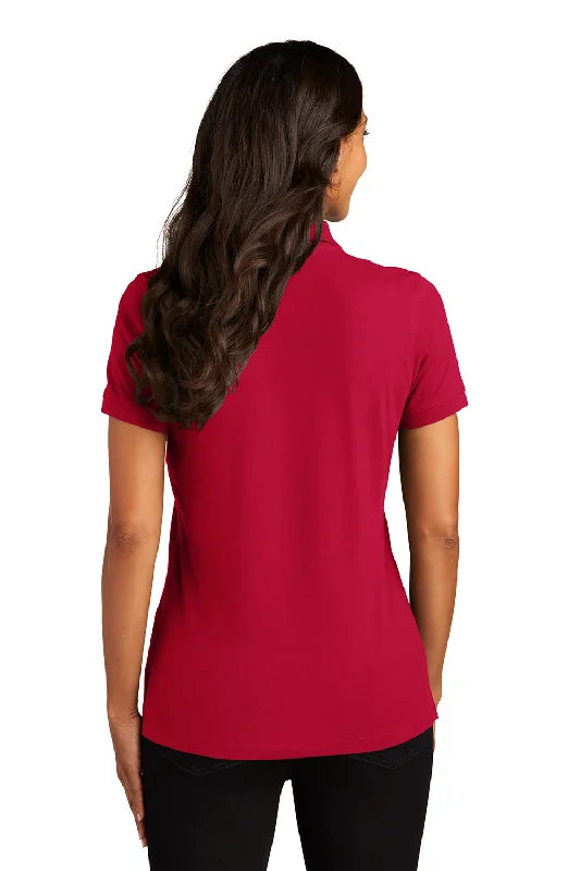 Port Authority Womens Wrinkle Resistant Short Sleeve Polo Shirt - Apple Red