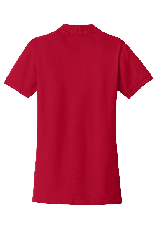 Port Authority Womens Wrinkle Resistant Short Sleeve Polo Shirt - Apple Red