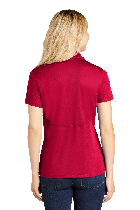 Sport-Tek Womens Sport-Wick Moisture Wicking Short Sleeve Polo Shirt - Deep Red