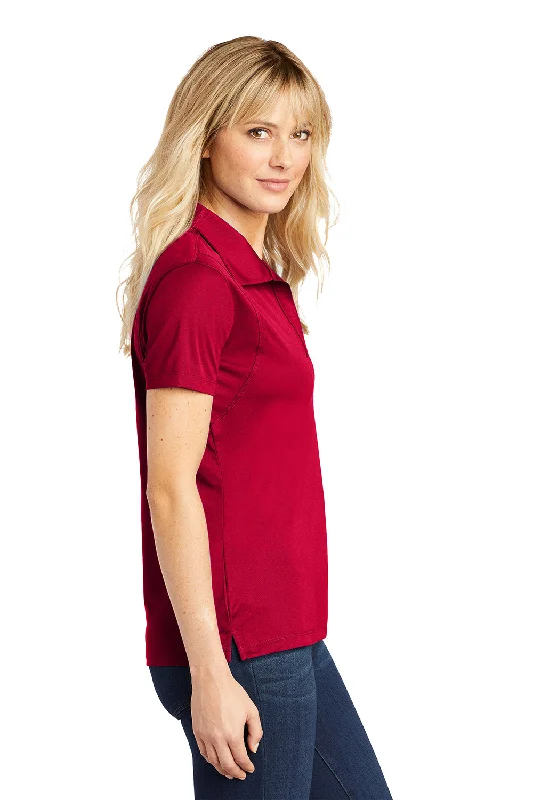 Sport-Tek Womens Sport-Wick Moisture Wicking Short Sleeve Polo Shirt - Deep Red