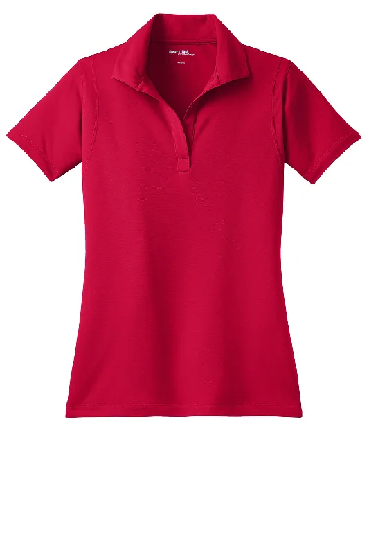 Sport-Tek Womens Sport-Wick Moisture Wicking Short Sleeve Polo Shirt - Deep Red