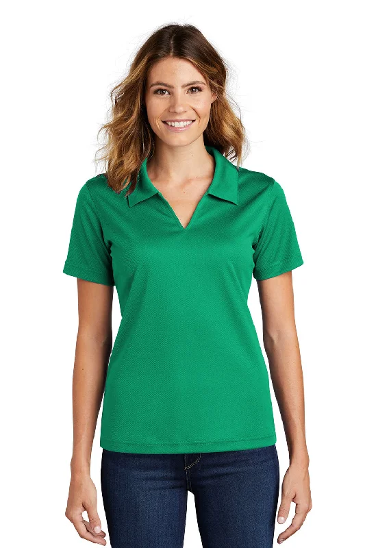 Sport-Tek Womens Dri-Mesh Moisture Wicking Short Sleeve Polo Shirt - Kelly Green