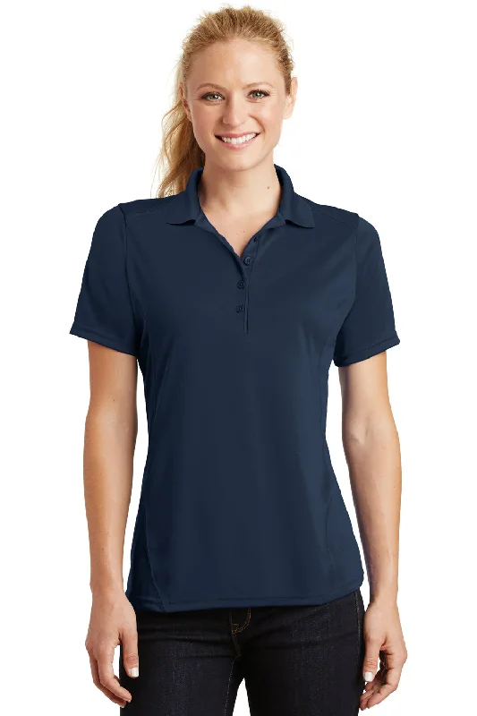 Sport-Tek Womens Dry Zone Moisture Wicking Short Sleeve Polo Shirt - True Navy Blue