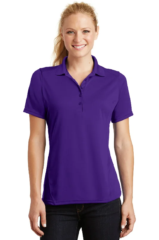 Sport-Tek Womens Dry Zone Moisture Wicking Short Sleeve Polo Shirt - Purple