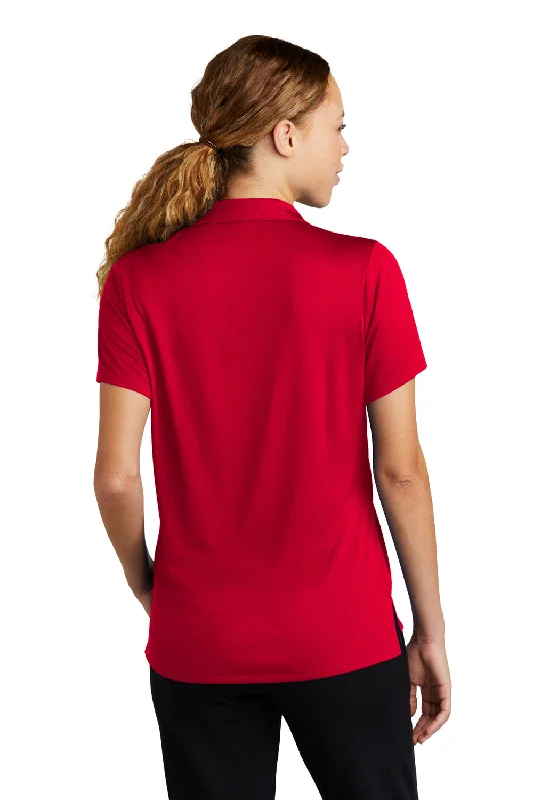 Sport-Tek Womens Sideline Moisture Wicking Short Sleeve Polo Shirt - Deep Red