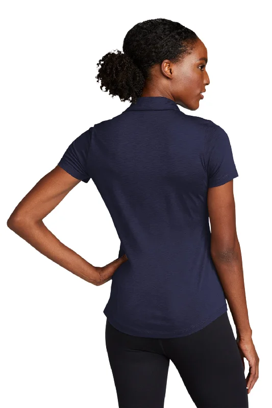 Sport-Tek Womens Strive Moisture Wicking Short Sleeve Polo Shirt - True Navy Blue