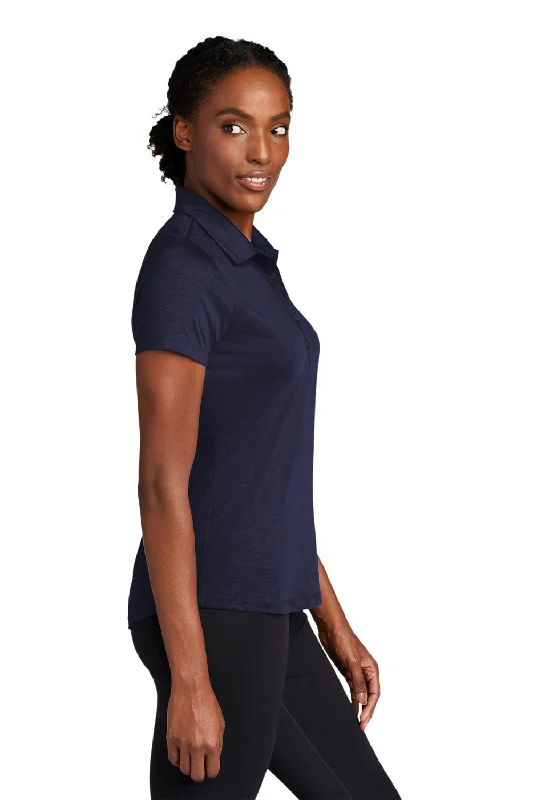 Sport-Tek Womens Strive Moisture Wicking Short Sleeve Polo Shirt - True Navy Blue