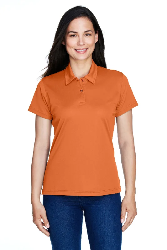 Team 365 Womens Command Performance Moisture Wicking Short Sleeve Polo Shirt - Burnt Orange