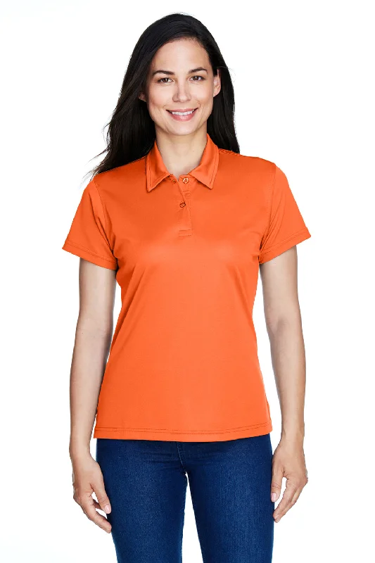 Team 365 Womens Command Performance Moisture Wicking Short Sleeve Polo Shirt - Orange