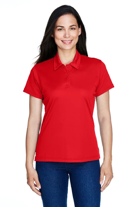 Team 365 Womens Command Performance Moisture Wicking Short Sleeve Polo Shirt - Red