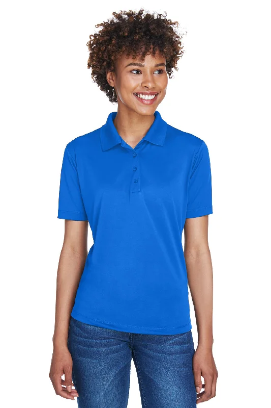 UltraClub Womens Cool & Dry 8 Star Elite Performance Moisture Wicking Short Sleeve Polo Shirt - Royal Blue