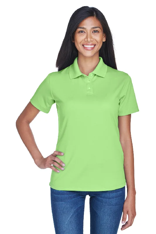 UltraClub Womens Cool & Dry Performance Moisture Wicking Short Sleeve Polo Shirt - Light Green